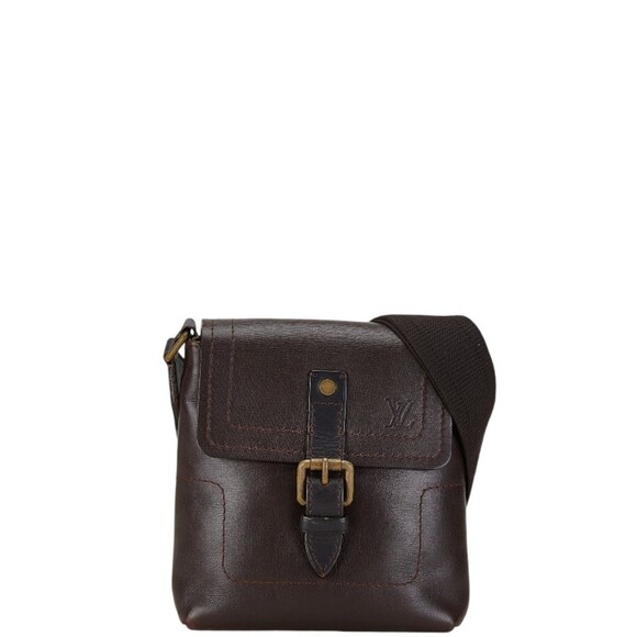 LOUIS VUITTON Brown Leather Shoulder Bag - Picture 1 of 9